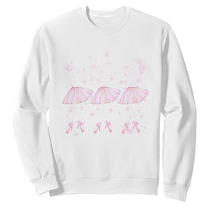 Funny Halloween Skeleton Ballet Dancing Ballerina Sweatshirt TS09 White Print Your Wear