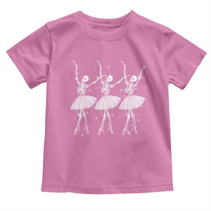 Funny Halloween Skeleton Ballet Dancing Ballerina Toddler T Shirt TS09 Azalea Print Your Wear