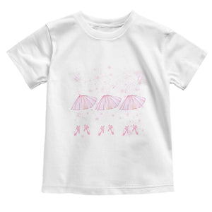 Funny Halloween Skeleton Ballet Dancing Ballerina Toddler T Shirt TS09 White Print Your Wear