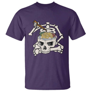 Food Lover T Shirt Skeleton Eating Ramen Japanese Noodle TS09 Purple Print Your Wear