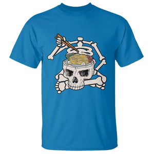 Food Lover T Shirt Skeleton Eating Ramen Japanese Noodle TS09 Sapphire Print Your Wear