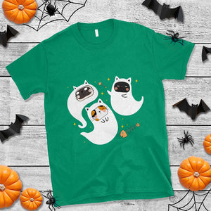 Halloween Cat Lover T Shirt Spooky Cute Ghost Costume TS09 Irish Green Print Your Wear