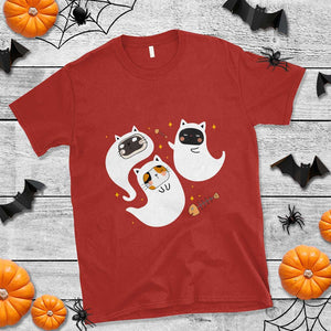 Halloween Cat Lover T Shirt Spooky Cute Ghost Costume TS09 Red Print Your Wear