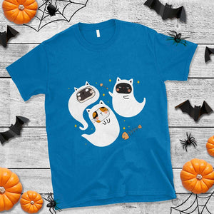 Halloween Cat Lover T Shirt Spooky Cute Ghost Costume TS09 Sapphire Print Your Wear