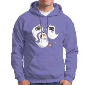 Halloween Cat Lover Hoodie Spooky Cute Ghost Costume TS09 Violet Print Your Wear