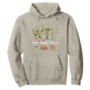 Thanksgiving Hoodie W T F Wine Turkey Family Funny Dinner Fall TS09 Sand Print Your Wear