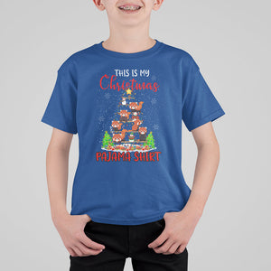 Red Panda Xmas Tree This Is My Christmas Pajama T Shirt For Kid TS09 Royal Blue Printyourwear