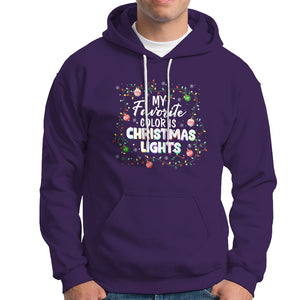 My Favorite Color Is Christmas Lights Colorful Xmas Hoodie TS09 Purple Printyourwear