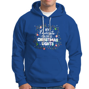 My Favorite Color Is Christmas Lights Colorful Xmas Hoodie TS09 Royal Blue Printyourwear