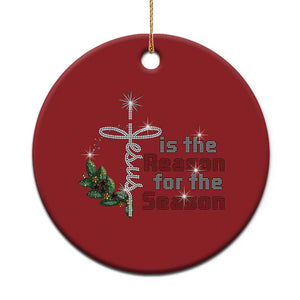 Jesus Is The Reason For The Season Christmas Ornament TS09 Print Your Wear