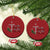 Jesus Is The Reason For The Season Christmas Ornament TS09 Circle Red Print Your Wear