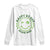 Funny St. Patrick's Day Long Sleeve Shirt Happy St Pat Rizz Day Lucky Shamrock Face TS09 White Print Your Wear