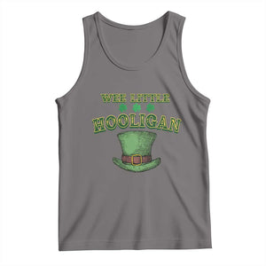 Funny St. Patrick's Day Tank Top Wee Little Hooligan Shamrock Leprechaun Hat TS09 Deep Heather Print Your Wear