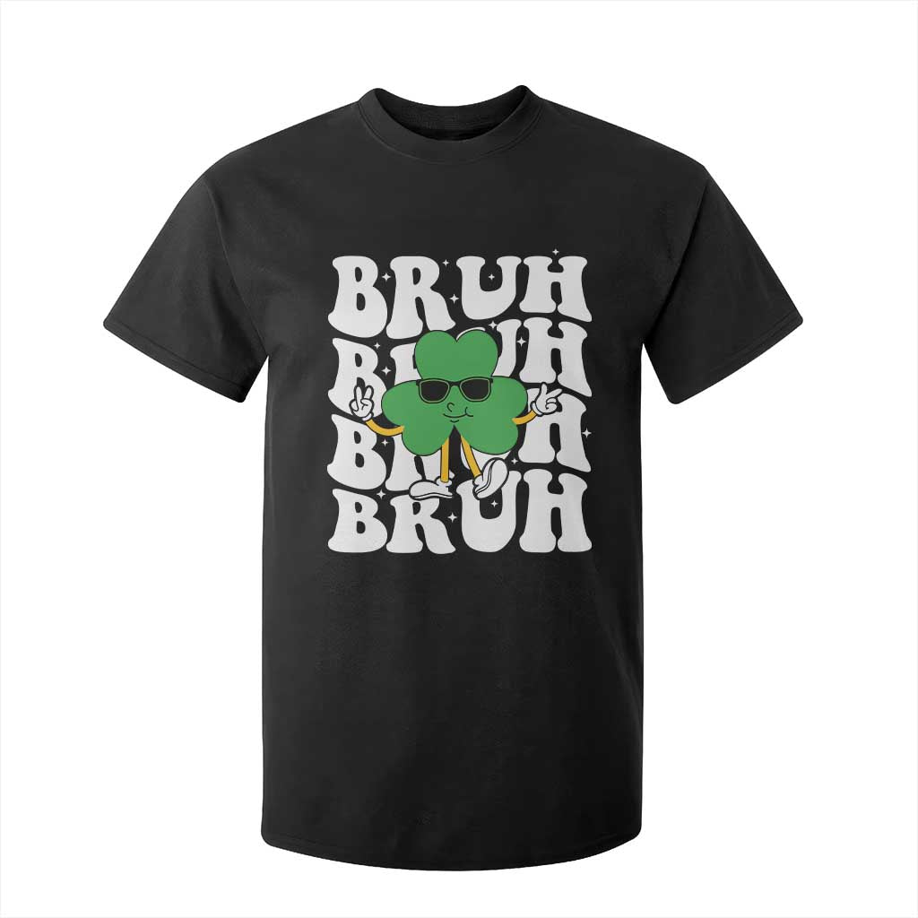 Funny St. Patrick's Day Bruh T Shirt For Kid TS09 Black Print Your Wear