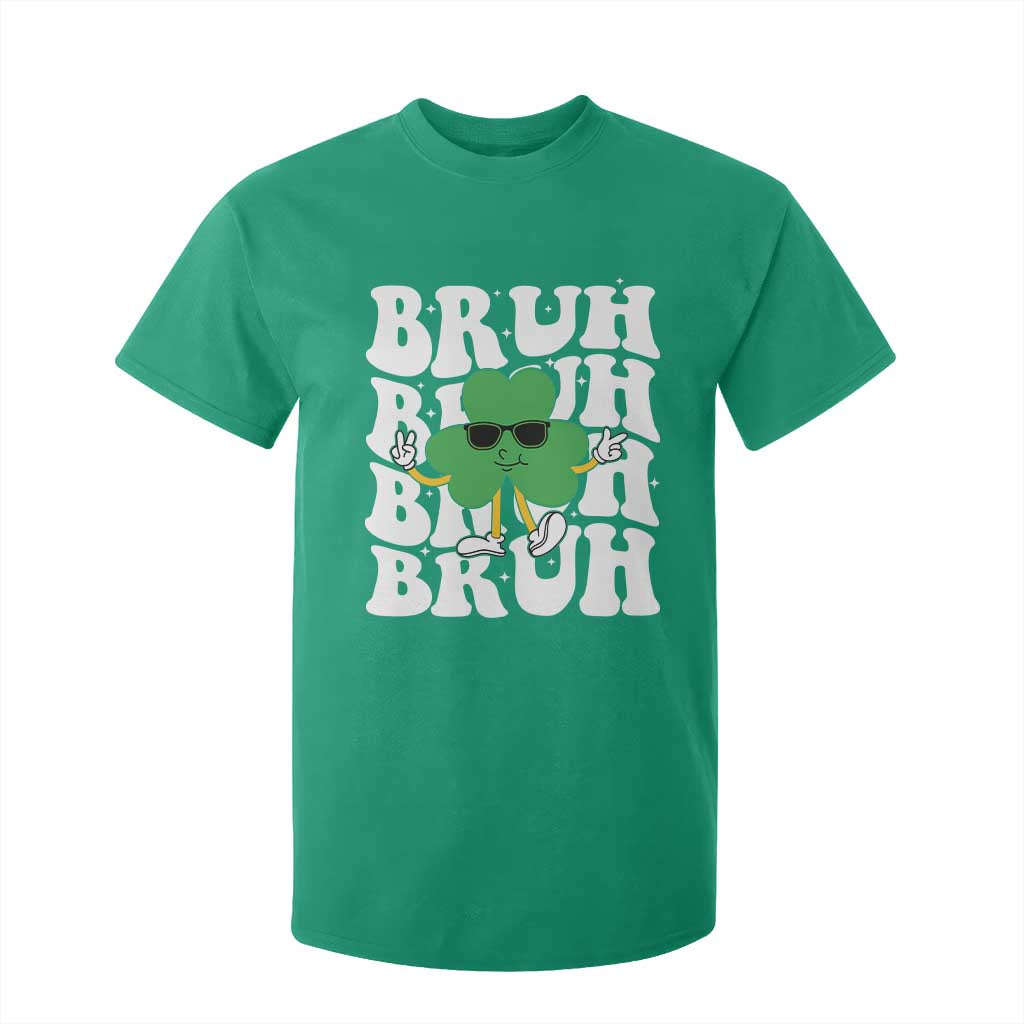 Funny St. Patrick's Day Bruh T Shirt For Kid TS09 Irish Green Print Your Wear