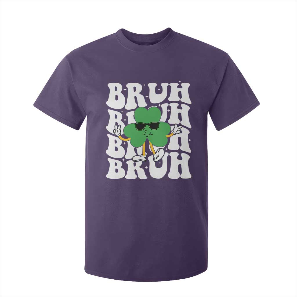 Funny St. Patrick's Day Bruh T Shirt For Kid TS09 Purple Print Your Wear