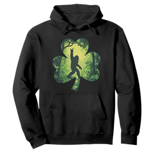 Funny St. Patrick's Day Bigfoot Hoodie Sasquatch Shamrock Irish TS09 Black Print Your Wear