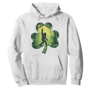 Funny St. Patrick's Day Bigfoot Hoodie Sasquatch Shamrock Irish TS09 White Print Your Wear