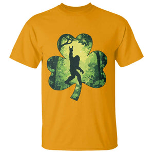 Funny St. Patrick's Day Bigfoot T Shirt Sasquatch Shamrock Irish TS09 Gold Print Your Wear