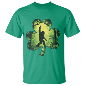 Funny St. Patrick's Day Bigfoot T Shirt Sasquatch Shamrock Irish TS09 Irish Green Print Your Wear