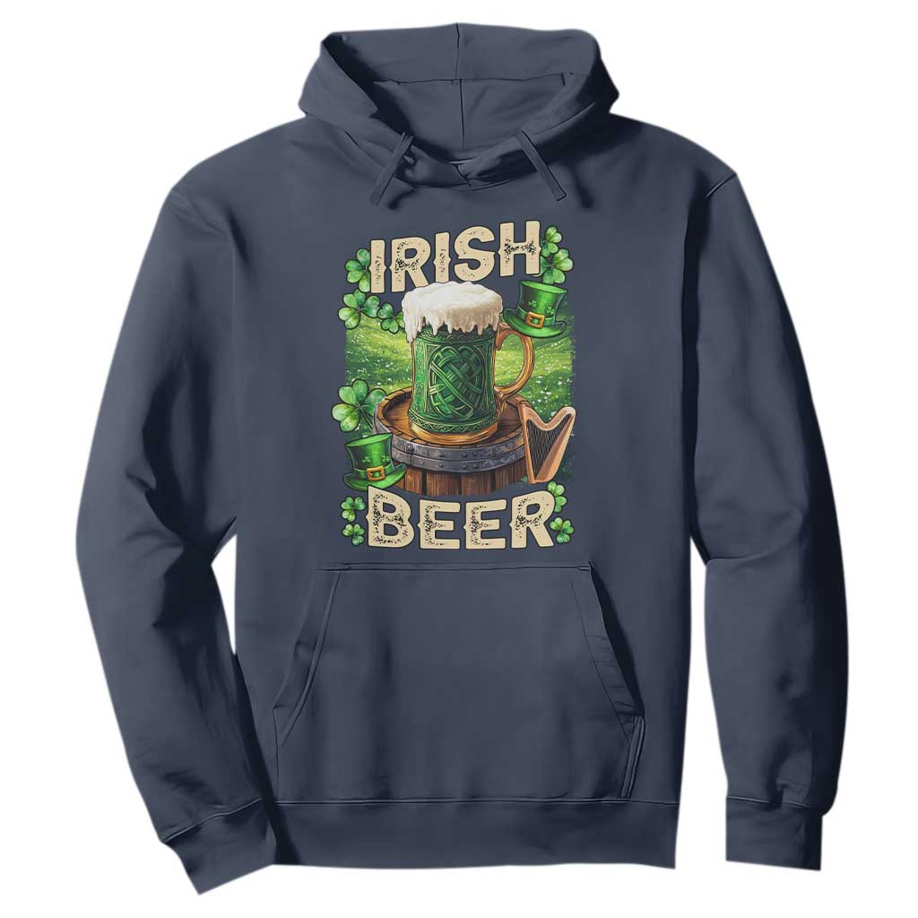 Funny St. Patrick's Day Irish Beer Hoodie TS09 Navy Print Your Wear
