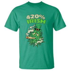 Funny St. Patrick's Day Cannabis T Shirt 420% Irish Weed TS09 Irish Green Print Your Wear