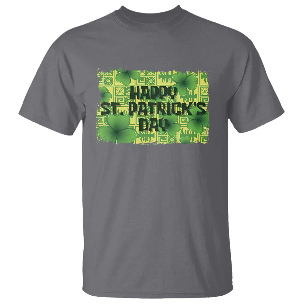 Funny Happy St. Patrick's Day T Shirt TS09 Charcoal Print Your Wear