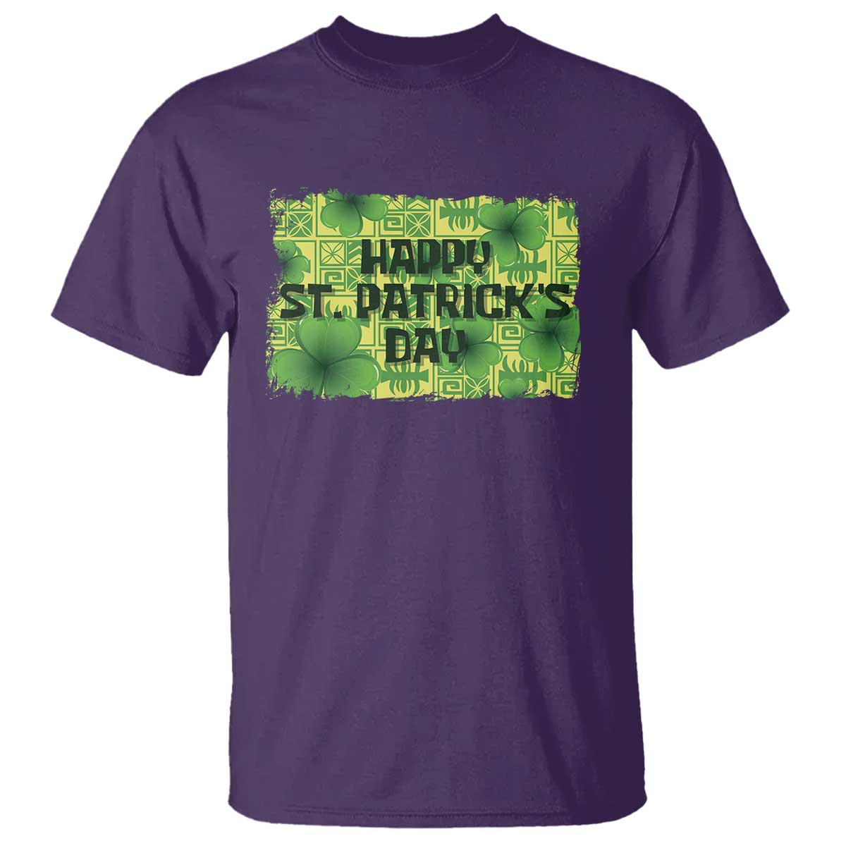 Funny Happy St. Patrick's Day T Shirt TS09 Purple Print Your Wear