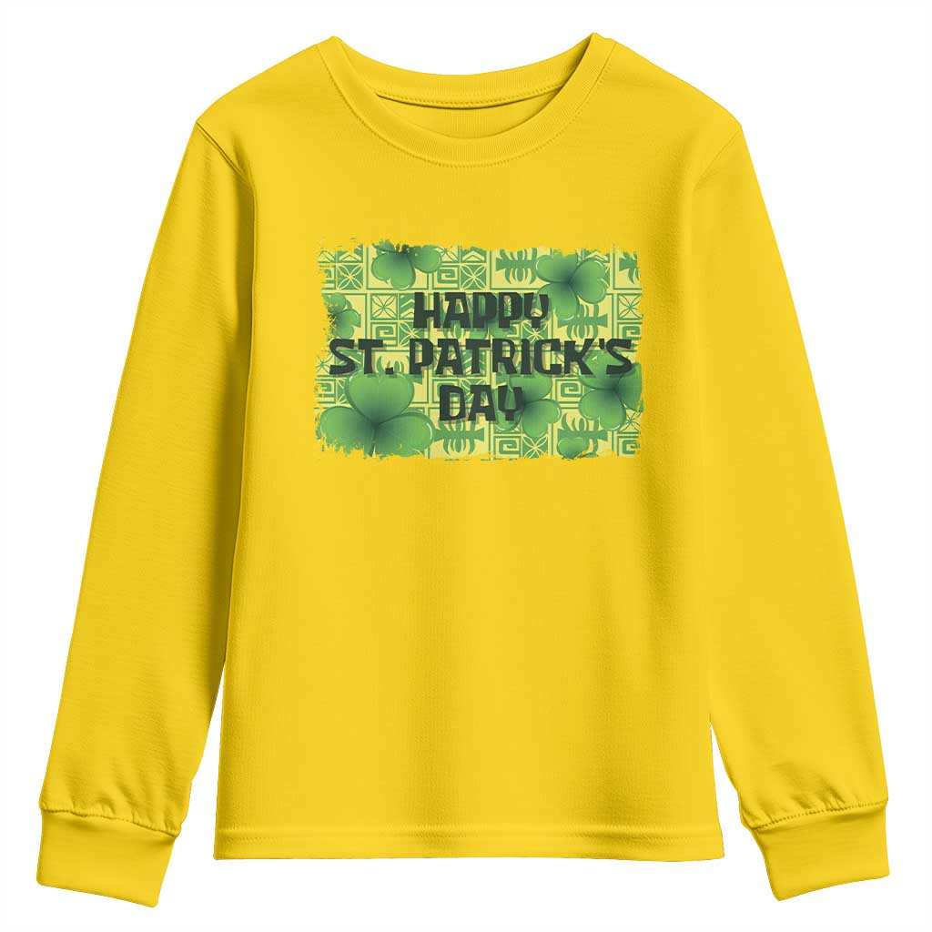 Funny Happy St. Patrick's Day Youth Sweatshirt TS09 Daisy Print Your Wear