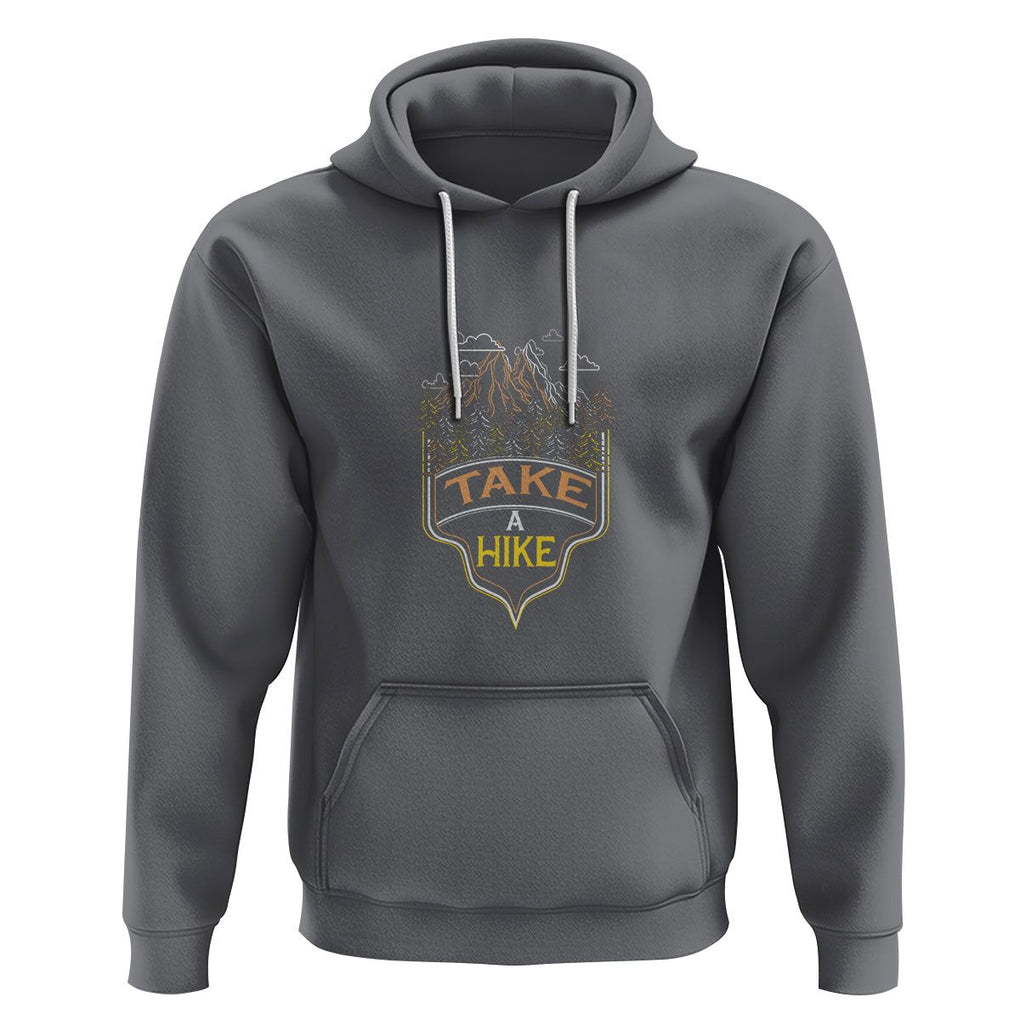 Hiking Lover Hoodie Take A Hike Outdoor Nature Scene TS09 Charcoal Printyourwear