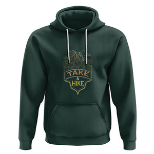 Hiking Lover Hoodie Take A Hike Outdoor Nature Scene TS09 Dark Forest Green Printyourwear