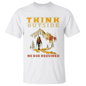 Nature Lover T Shirt Think Outside No Box Required TS09 White Printyourwear