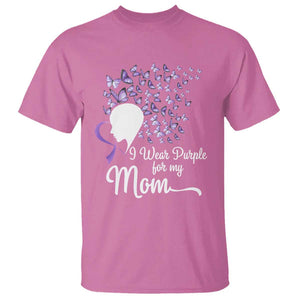 Alzheimer Awareness T Shirt I Wear Purple For My Mom Dementia TS09 Azalea Print Your Wear