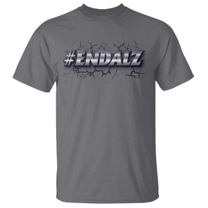 ENDALZ Alzheimer Dementia Awareness T Shirt TS09 Charcoal Print Your Wear