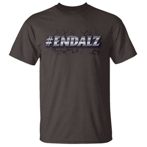 ENDALZ Alzheimer Dementia Awareness T Shirt TS09 Dark Chocolate Print Your Wear