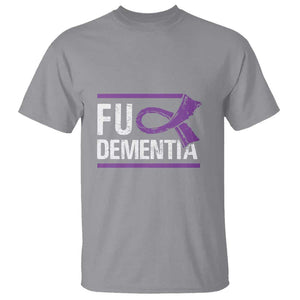 Fuck Dementia Alzheimer Purple Ribbon T Shirt TS09 Sport Gray Print Your Wear