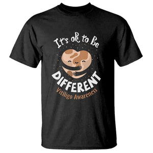 Vitiligo Awareness T Shirt Its Ok To Be Different TS09 Black Print Your Wear