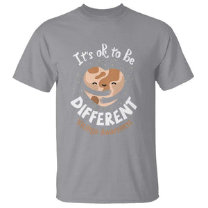 Vitiligo Awareness T Shirt Its Ok To Be Different TS09 Sport Gray Print Your Wear