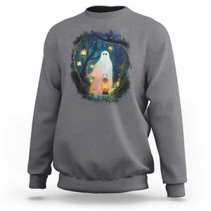 Ghost Sweatshirt Ghost In The Forest Shirt TS09 Charcoal Print Your Wear