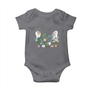 Ghost Garden Halloween Gardener Gardening Baby Onesie TS09 Charcoal Print Your Wear