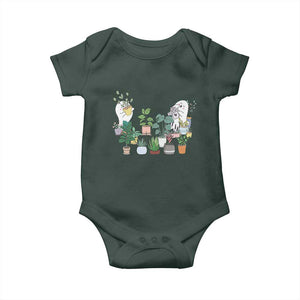 Ghost Garden Halloween Gardener Gardening Baby Onesie TS09 Dark Forest Green Print Your Wear