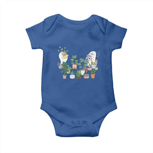 Ghost Garden Halloween Gardener Gardening Baby Onesie TS09 Royal Blue Print Your Wear