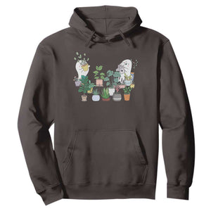 Ghost Garden Halloween Gardener Gardening Hoodie TS09 Dark Chocolate Print Your Wear