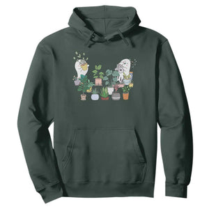 Ghost Garden Halloween Gardener Gardening Hoodie TS09 Dark Forest Green Print Your Wear