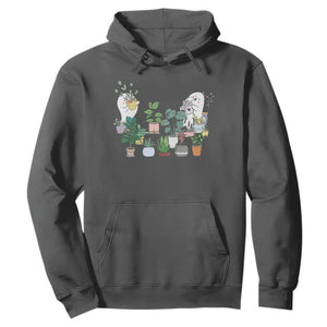 Ghost Garden Halloween Gardener Gardening Hoodie TS09 Dark Heather Print Your Wear