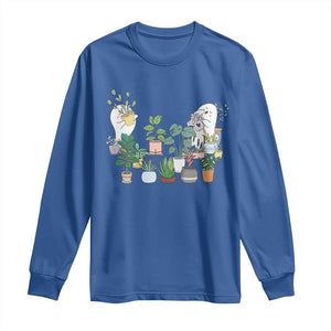 Ghost Garden Halloween Gardener Gardening Long Sleeve Shirt TS09 Royal Blue Print Your Wear