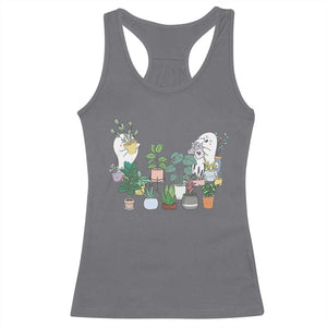 Ghost Garden Halloween Gardener Gardening Racerback Tank Top TS09 Charcoal Print Your Wear