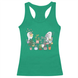 Ghost Garden Halloween Gardener Gardening Racerback Tank Top TS09 Irish Green Print Your Wear