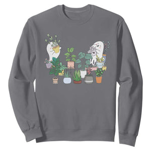 Ghost Garden Halloween Gardener Gardening Sweatshirt TS09 Charcoal Print Your Wear