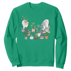 Ghost Garden Halloween Gardener Gardening Sweatshirt TS09 Irish Green Print Your Wear